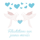 Oiseaux d'amour pour célébrer votre union